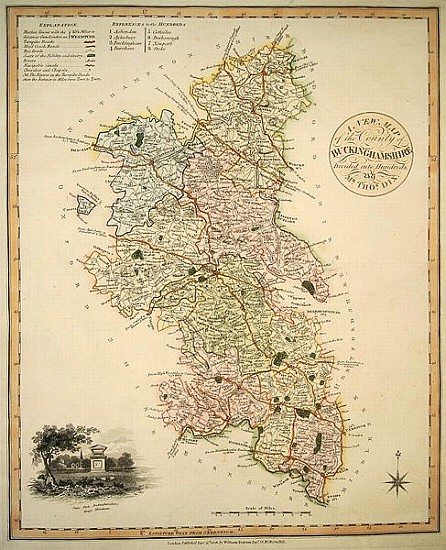 A New Map of the County of Buckinghamshire van English School