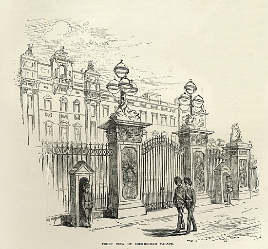 Front view of Buckingham Palace, from ''Leisure Hour'' van English School