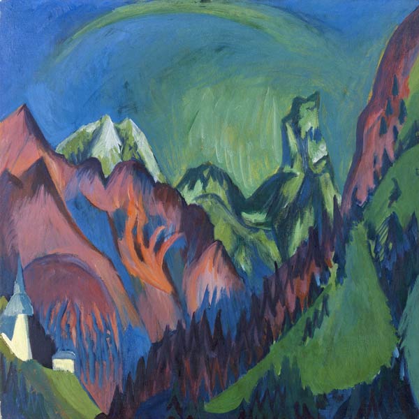 Tinzenhorn, Zügenschlucht bei Monstein van Ernst Ludwig Kirchner
