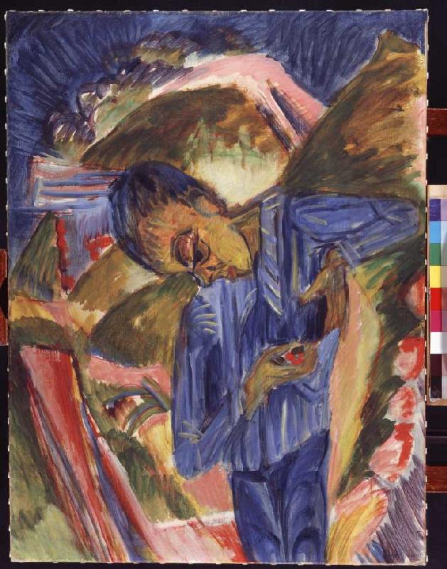 Bube mit Bonbons van Ernst Ludwig Kirchner