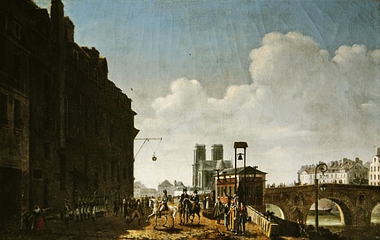 The Emperor Napoleon visiting the market for eau-de-vie on the Quai Bercy on 8th February 1811 van Etienne Bouhot