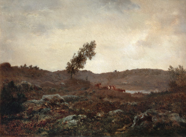 View in Barbizon van Etienne-Pierre Théodore Rousseau