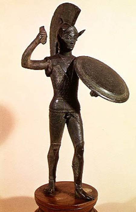 The God Mars or a Warrior van Etruscan