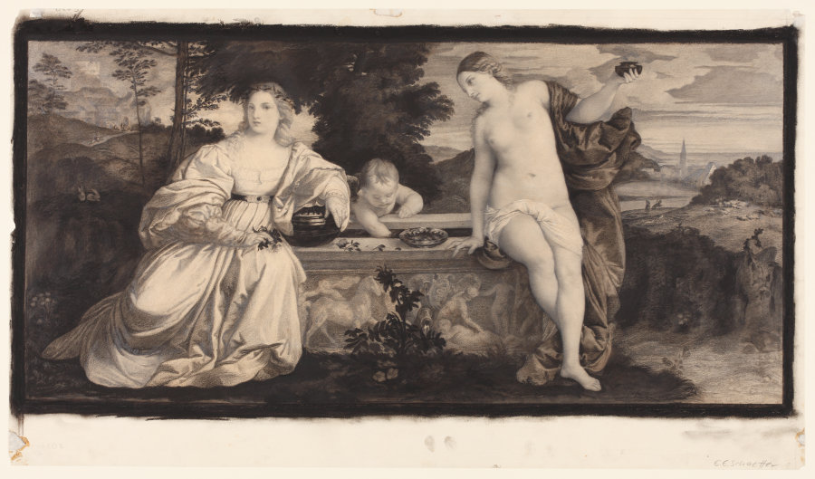 Tizians Himmlische und irdische Liebe van Eugen Eduard Schäffer