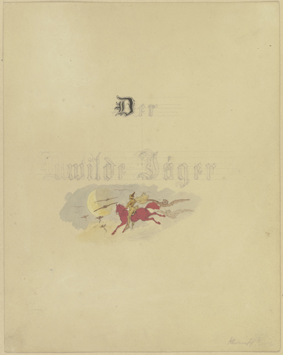 Titelblatt: Der wilde Jäger van Eugen Klimsch