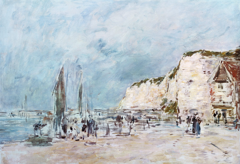 The Cliffs at Dieppe and the ''Petit Paris'' van Eugène Boudin