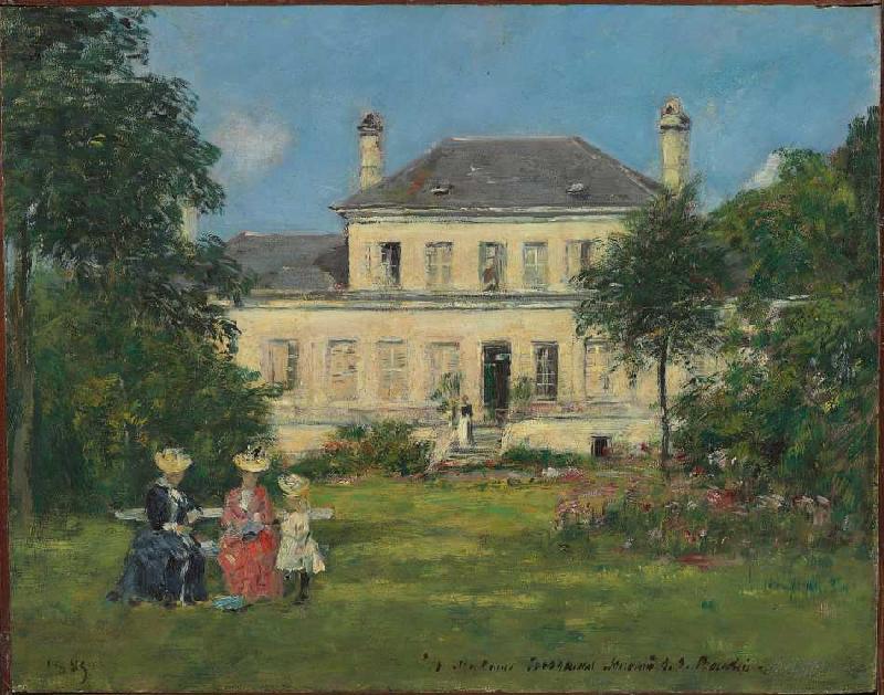 Haus und Garten des Malers Braquaval van Eugène Boudin