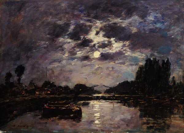 The Effect of the Moon van Eugène Boudin