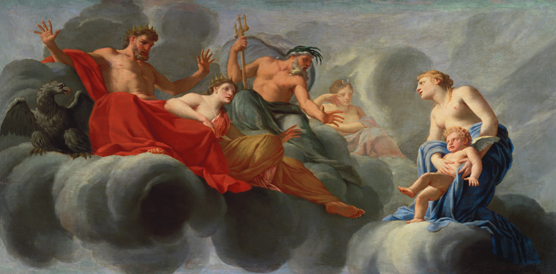 Venus Presenting Cupid to Jupiter van Eustache Le Sueur