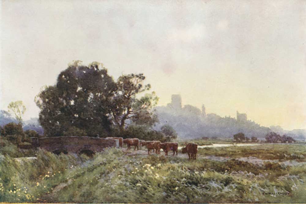 Dorchester from the Meadows van E.W. Haslehust