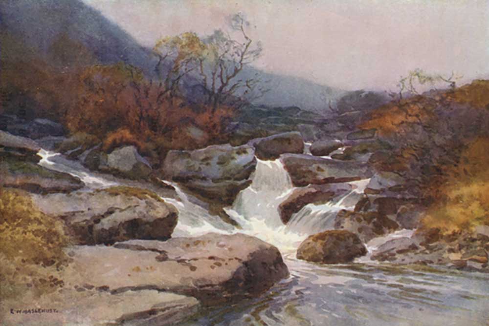 A Dartmoor Stream van E.W. Haslehust