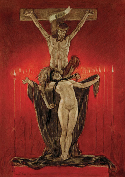 De Satanisten (Calvary) van Felicien Rops