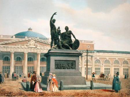The Minin and Pozharsky monument in Moscow van Felix Benoist