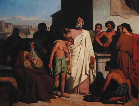 Annointing of David by Saul van Felix-Joseph Barrias