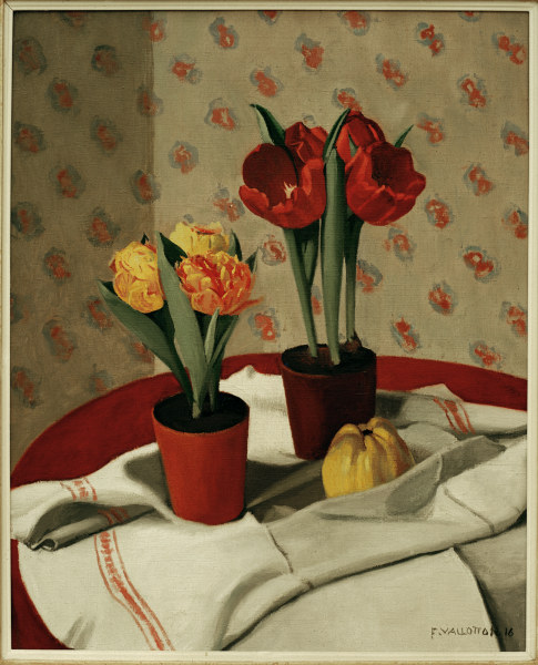 F.Vallotton /Still Life:... Tulips van Felix Vallotton