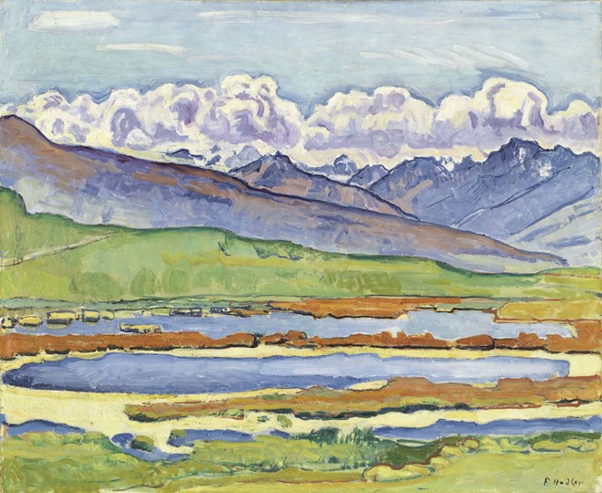 Landscape at Montana van Ferdinand Hodler