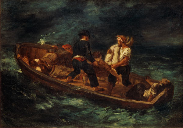 Nach dem Schiffbruch. van Ferdinand Victor Eugène Delacroix