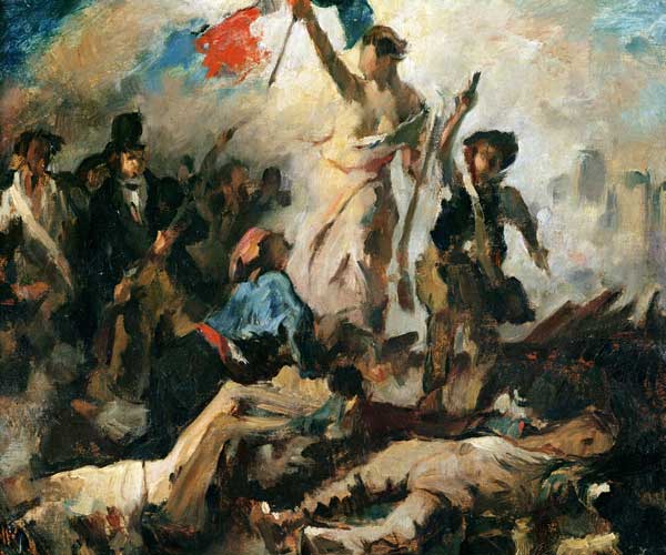 Study for Liberty Leading the People van Ferdinand Victor Eugène Delacroix