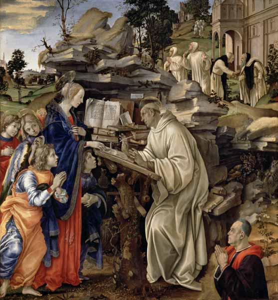 The Vision of St. Bernard van Filippino Lippi