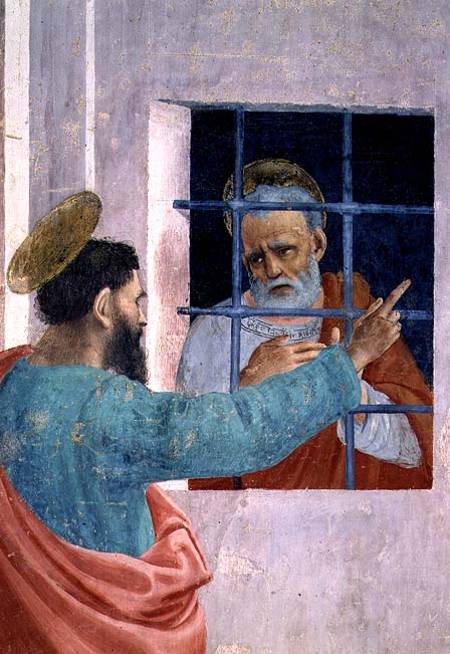 St. Peter Visited in Jail by St. Paul van Filippino Lippi