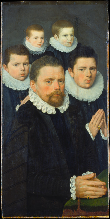 Shutter of an Altarpiece with Male Donors van Flämischer Meister um 1570/1580