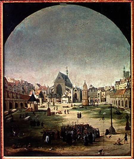 The Cemetery of the Innocents and the Mass Grave During the Reign of Francois I van Flemish School