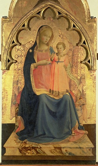 Madonna and Child, central panel of a triptych van Fra Beato Angelico