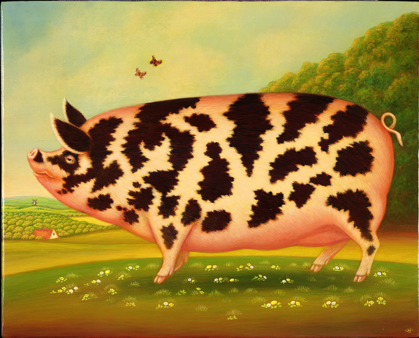Old Spot Pig van Frances Broomfield