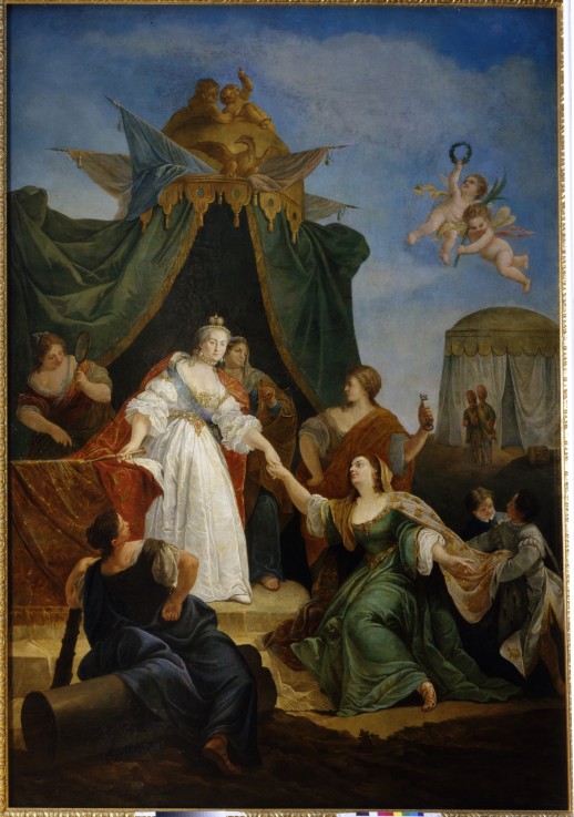 The Accession to the throne of Catherine II van Francesco Fontebasso