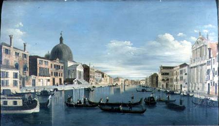 The Grand Canal, Venice with San Simeon Piccolo van Francesco Tironi