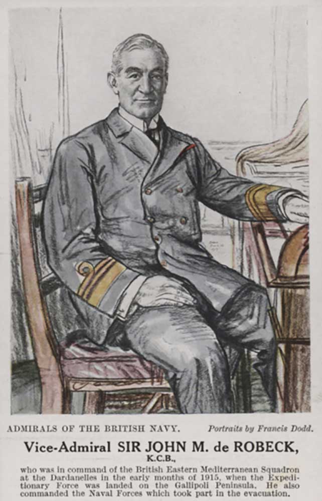 Vice-Admiral Sir John M de Robeck van Francis Dodd