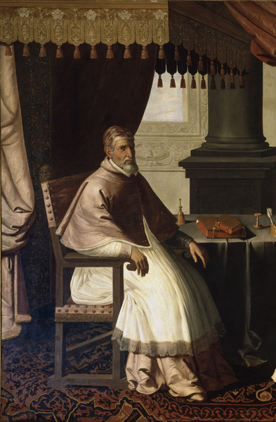 Pope Urban II / Painting by Zuburán van Francisco de Zurbarán (y Salazar)