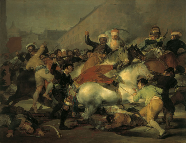 The 2 May 1808 in Madrid van Francisco José de Goya