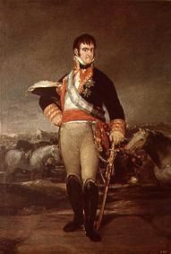 Ferdinand VII. in einem Feldlager van Francisco José de Goya