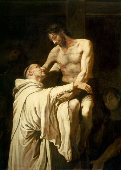 Christ Embracing St. Bernard van Francisco Ribalta