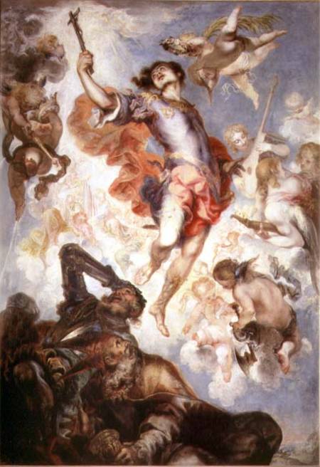 The Triumph of St. Hermengild van Francisco the Younger Herrera