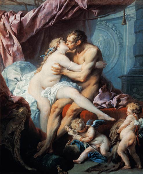 Hercules and Omphale van François Boucher