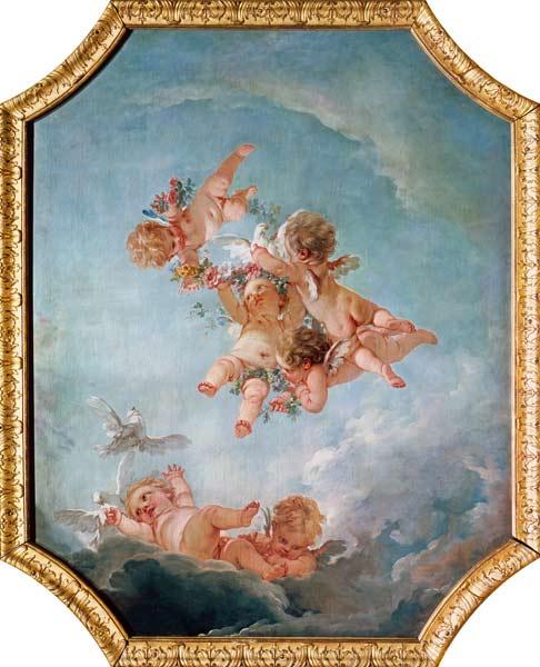 Spring, from a series of the Four Seasons in the Salle du Conseil van François Boucher