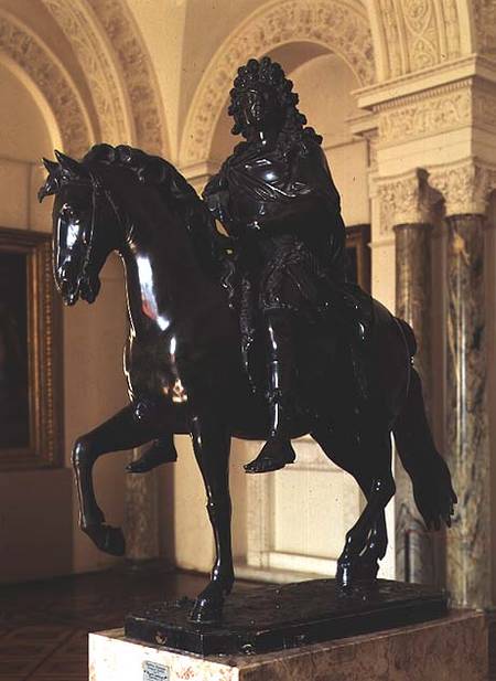 Model for the Equestrian Statue of Louis XIV, sculpture van Francois  Girardon