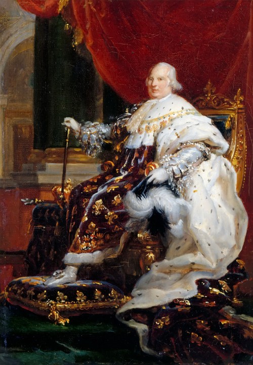 Portrait of Louis XVIII (1755-1824) van François Pascal Simon Gérard