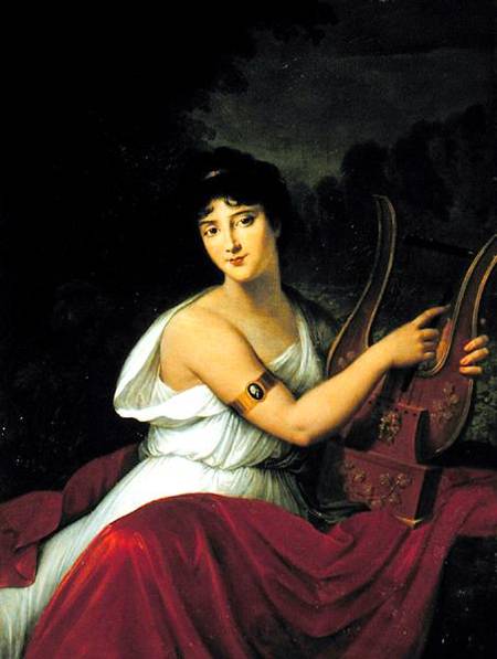 Portrait of Madame de la Pleigne van François Pascal Simon Gérard