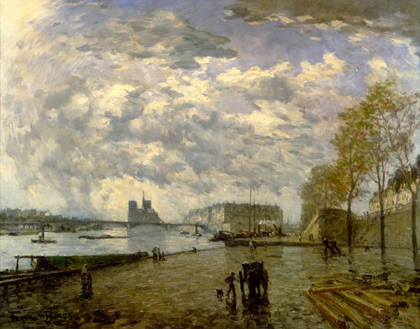 The Seine and Notre Dame van Frank Myers Boggs