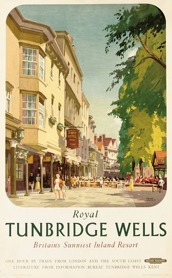 Royal Tunbridge Wells, poster advertising British Railways van Frank Sherwin