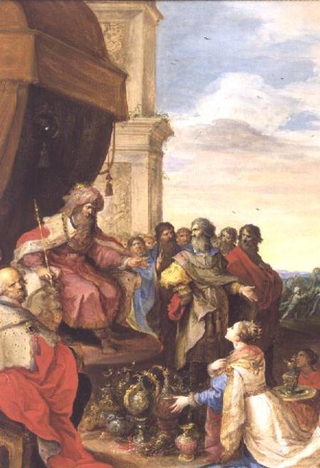 Solomon and the Queen of Sheba van Frans Francken d. J.
