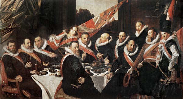 Feestmaal van de officieren - Frans Hals van Frans Hals