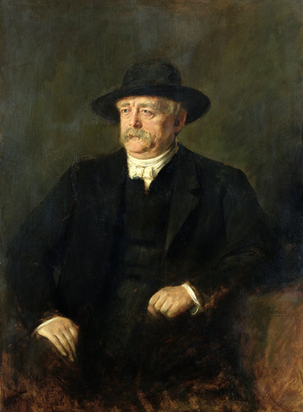 Chancellor Otto von Bismarck (1815-98) van Franz von Lenbach