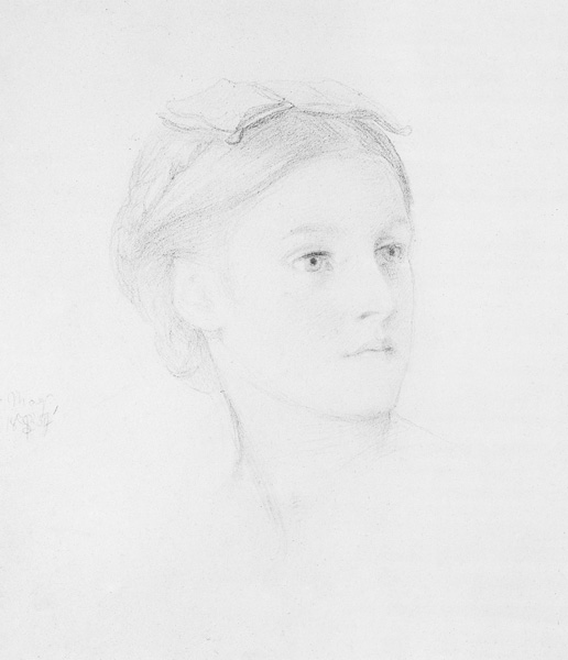 Portrait of May Sartoris (1845-1925) van Frederic Leighton