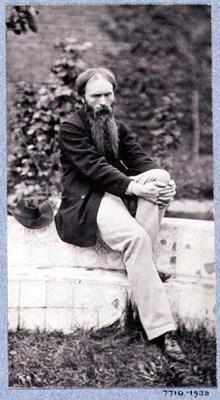 Portrait of Sir Edward Burne-Jones (1833-98) (sepia photo)