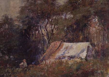 A Camp in the Bush, Macedon van Frederick McCubbin
