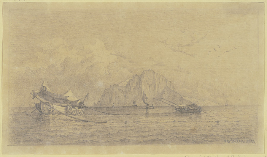 Ansicht Capris vom Meer aus van Frederik Thöming